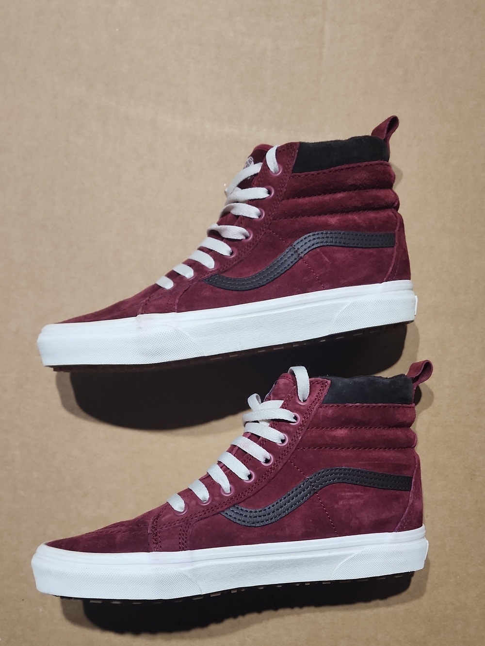 VANS Sk8 Hi MTE Racing Red Chocolate , Mens Sz 8/ Womens 9.5